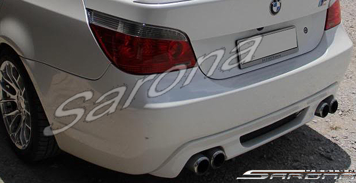 Custom BMW 5 Series  Sedan Rear Bumper (2004 - 2010) - $590.00 (Part #BM-025-RB)